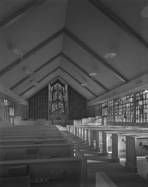 Primary view of object titled '[Highland Park Baptist Church Interior]'.