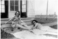 Photograph: [Mary Jones Prowell and Virginia Davis Scarborough laying by Observat…