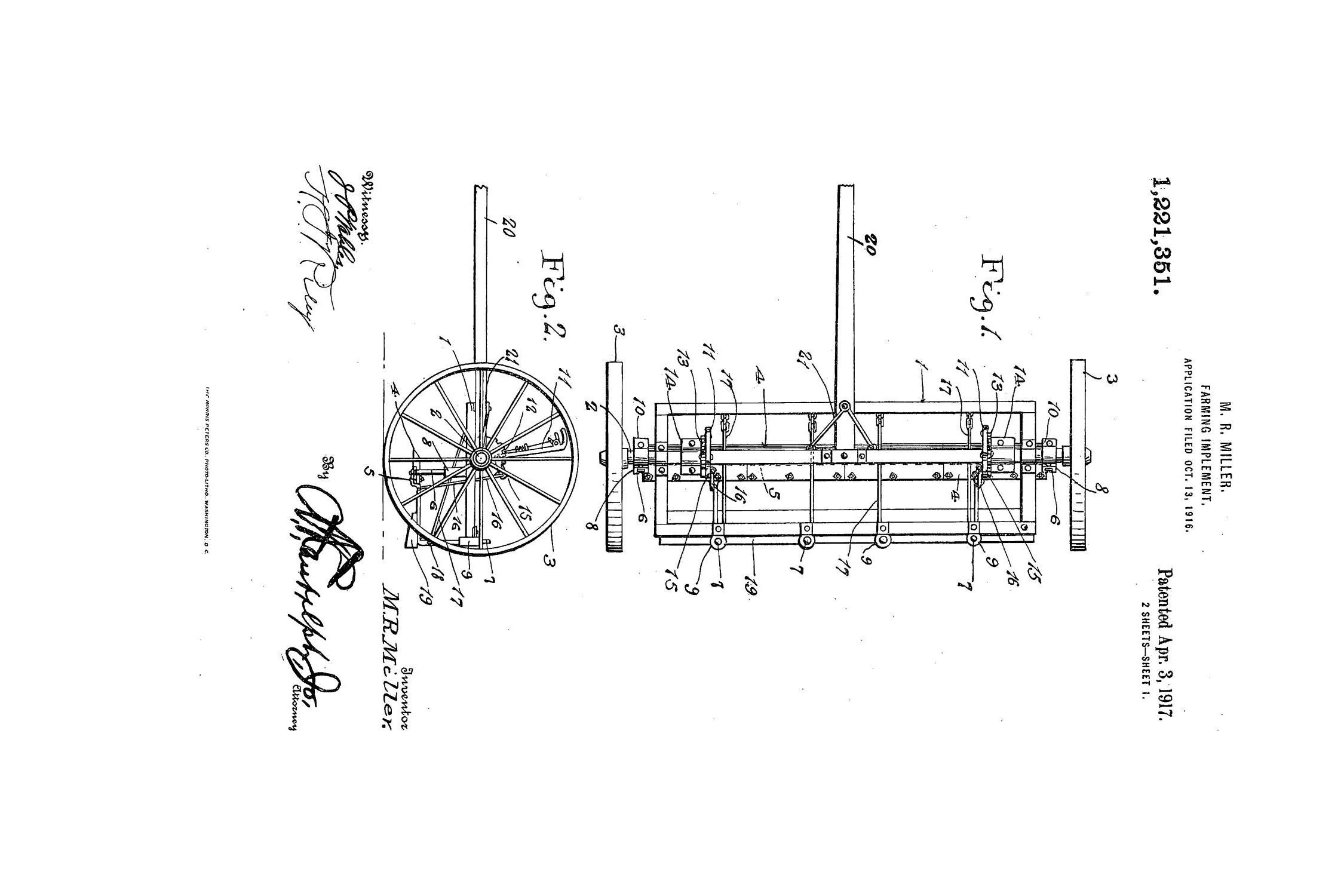 Patent for Farming Implement
                                                
                                                    [Sequence #]: 1 of 4
                                                
