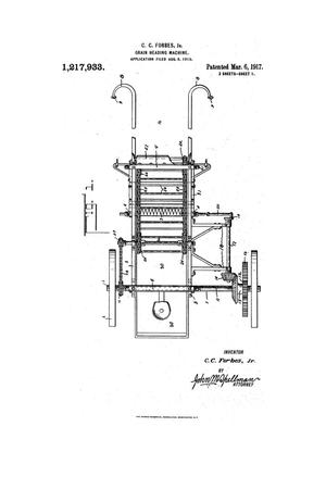Primary view of object titled 'Grain Heading Machine'.