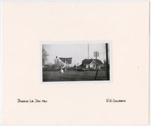 Primary view of object titled '[T&P Train Stop in Bunkie, Louisiana]'.