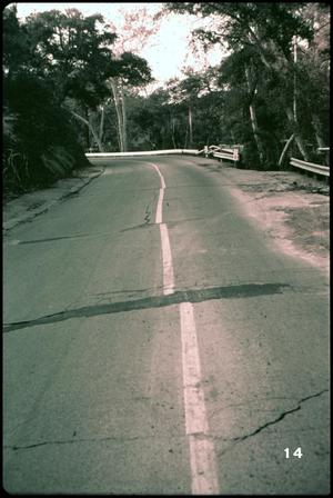 Primary view of object titled '[Offset Center Line of Highway in Kagel Canyon]'.