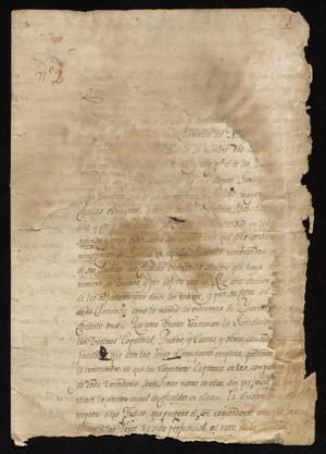 Primary view of object titled '[Copies of Regulations From Governor Arredondo]'.