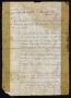 Thumbnail image of item number 1 in: '[Message from Juan Ignacio de Arispe to the Justicia Mayor]'.