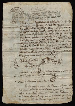 Primary view of [Notice of a Fugitice from Manuel de Flor]