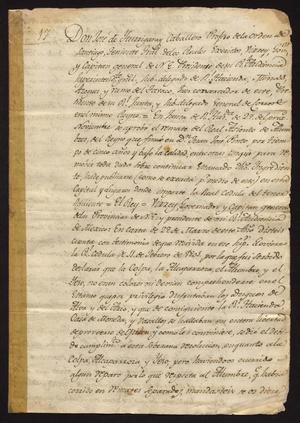 Primary view of object titled '[Communications from the Viceroy and Governor]'.