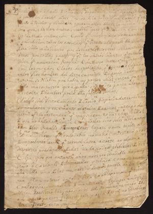 Primary view of [Letter from Vicente González de Santianés to Cristóbal Báez, July 21, 1775]