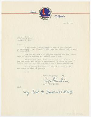Primary view of object titled '[Letter from J. G. "Tex" Rankin to Joe B. Plosser, May 1, 1943]'.