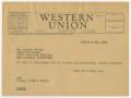 Letter: [Telegram from James H. Beall, Jr. to Gordon Stater, December 10, 194…