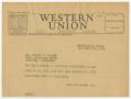 Letter: [Telegram from James H. Beall Jr. to Victor J. Nelson, November 17, 1…