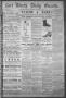 Primary view of Fort Worth Daily Gazette. (Fort Worth, Tex.), Vol. 8, No. 279, Ed. 1, Tuesday, October 14, 1884