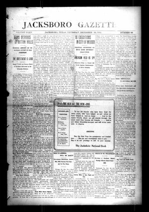 Primary view of object titled 'Jacksboro Gazette (Jacksboro, Tex.), Vol. 35, No. 28, Ed. 1 Thursday, December 24, 1914'.