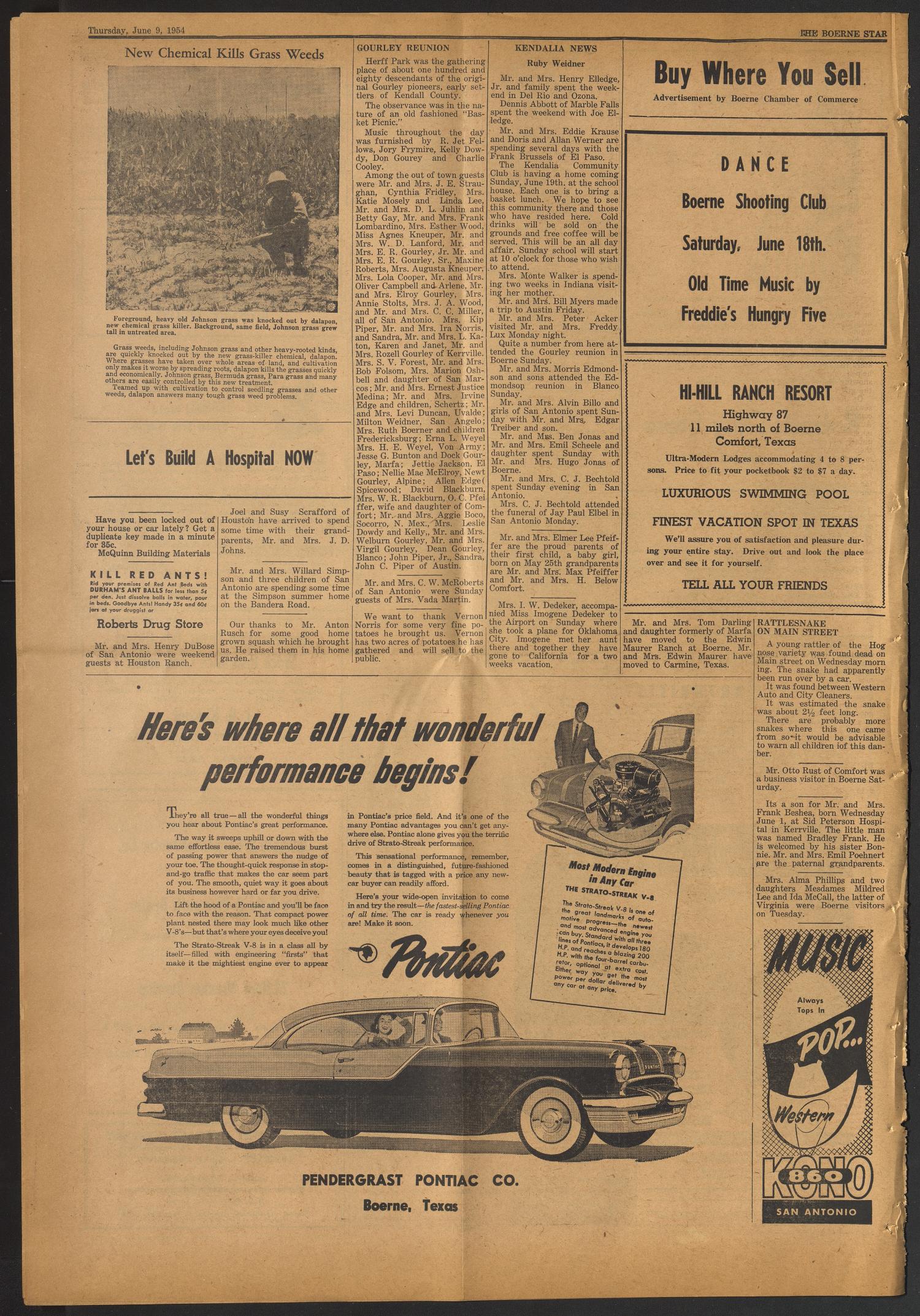 The Boerne Star (Boerne, Tex.), Vol. 50, No. 26, Ed. 1 Thursday, June 9, 1955
                                                
                                                    [Sequence #]: 4 of 8
                                                
