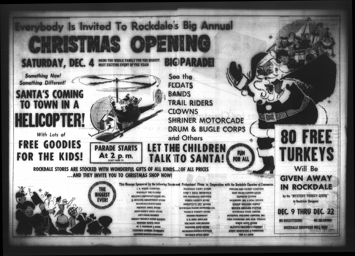 The Rockdale Reporter and Messenger (Rockdale, Tex.), Vol. 93, No. 48, Ed. 1 Thursday, December 2, 1965
                                                
                                                    [Sequence #]: 4 of 22
                                                