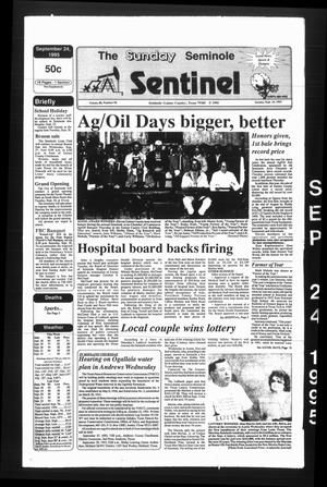 Primary view of object titled 'The Seminole Sentinel (Seminole, Tex.), Vol. 88, No. 96, Ed. 1 Sunday, September 24, 1995'.