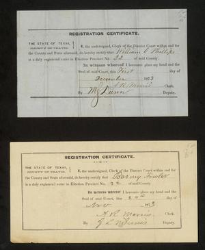 Primary view of object titled 'Travis County Election Records: Election Returns 1873 Precinct 22'.