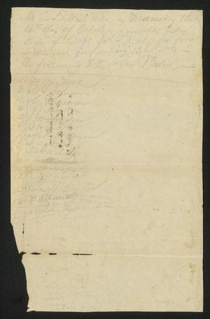 Primary view of object titled 'Travis County Election Records: Election Returns 1839'.