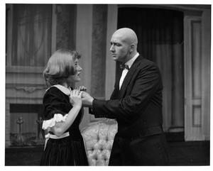Primary view of object titled '[Annie and Daddy Warbucks in Annie, 1986]'.