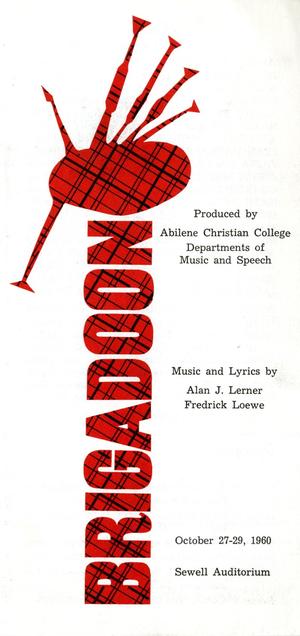 Primary view of object titled '[Program: Brigadoon, 1960]'.
