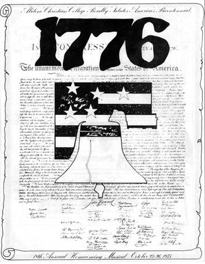 Primary view of object titled '[Program: 1776, 1975]'.