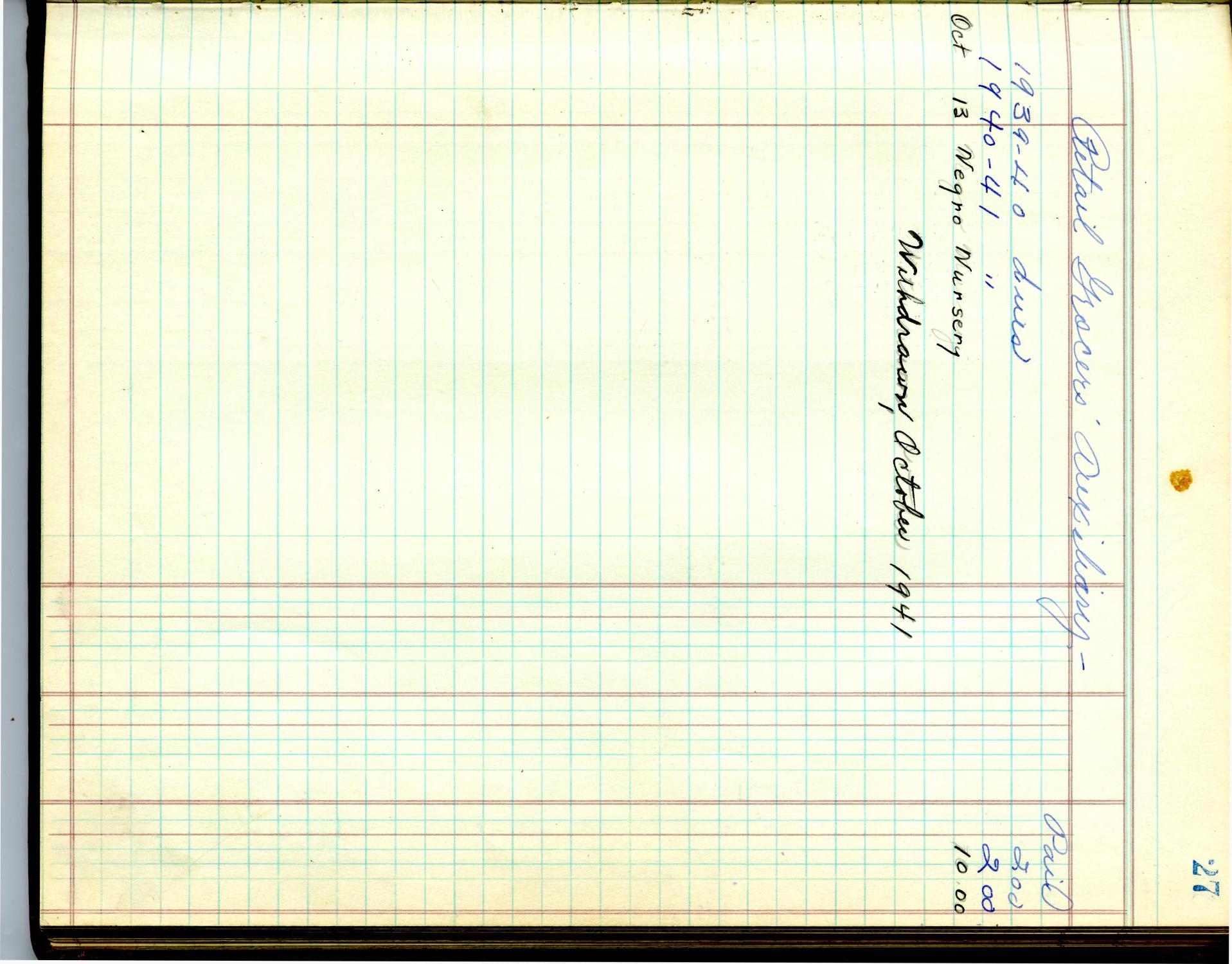 [Abilene City Federation of Clubs Account Book: 1937-1954]
                                                
                                                    [Sequence #]: 31 of 96
                                                