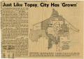 Clipping: [Clipping: Just Like Topsy, City Has 'Grown']