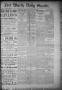 Primary view of Fort Worth Daily Gazette. (Fort Worth, Tex.), Vol. 11, No. 170, Ed. 1, Thursday, January 14, 1886