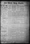 Primary view of Fort Worth Daily Gazette. (Fort Worth, Tex.), Vol. 11, No. 177, Ed. 1, Thursday, January 21, 1886