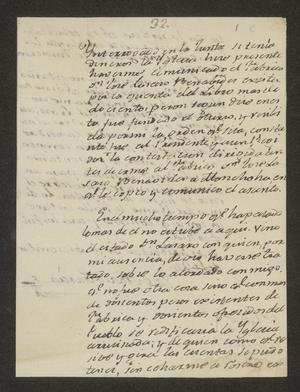 Primary view of object titled '[Letter from José María García to the Laredo Alcalde, December 30, 1824]'.