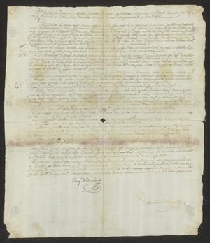 Primary view of object titled '[Message Concerning Taxes from Joaquín de Arredondo]'.