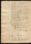 Thumbnail image of item number 4 in: '[Documents for a Case between Gabriel de Tovar and Rafael López de Oropeza]'.