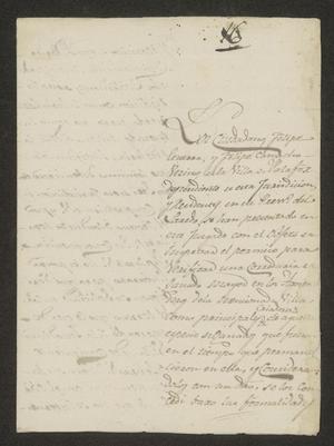 Primary view of object titled '[Letter from Ramón Patiño to the Laredo Alcalde, August 21, 1823]'.