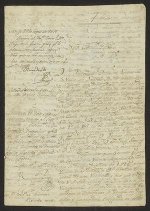 Primary view of object titled '[Communications Regarding a Debt Settlement]'.