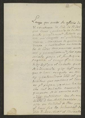 Primary view of object titled '[Letter from José Mateo Flores to the Mayor of Laredo, December 24, 1822]'.