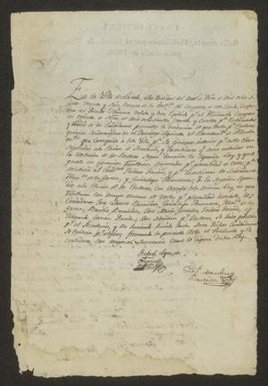 Primary view of [Eleven Documents from Rafael López de Oropeza]