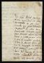 Thumbnail image of item number 1 in: '[Message from José Antonio Benites to a Laredo Alcalde, October 16, 1818]'.