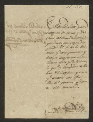 Primary view of [Letter from José Lázaro Benavides to José Francisco de la Garza, August 31, 1824]