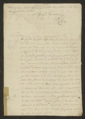Primary view of object titled '[Two Documents Concerning Elections]'.