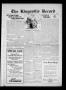 Newspaper: The Kingsville Record (Kingsville, Tex.), Vol. 18, No. 22, Ed. 1 Wedn…