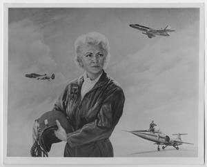 Primary view of object titled '[Illustration of Jacqueline Cochran]'.