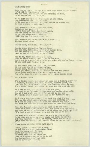 Primary view of object titled '[WASP Song Lyrics #1]'.