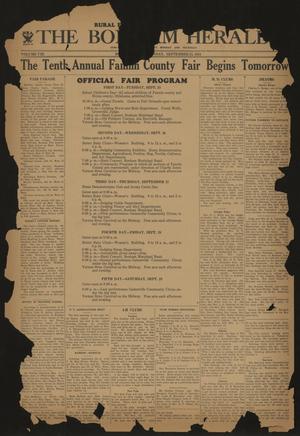 Primary view of object titled 'The Bonham Herald (Bonham, Tex.), Vol. 8, No. [7], Ed. 1 Monday, September 24, 1934'.