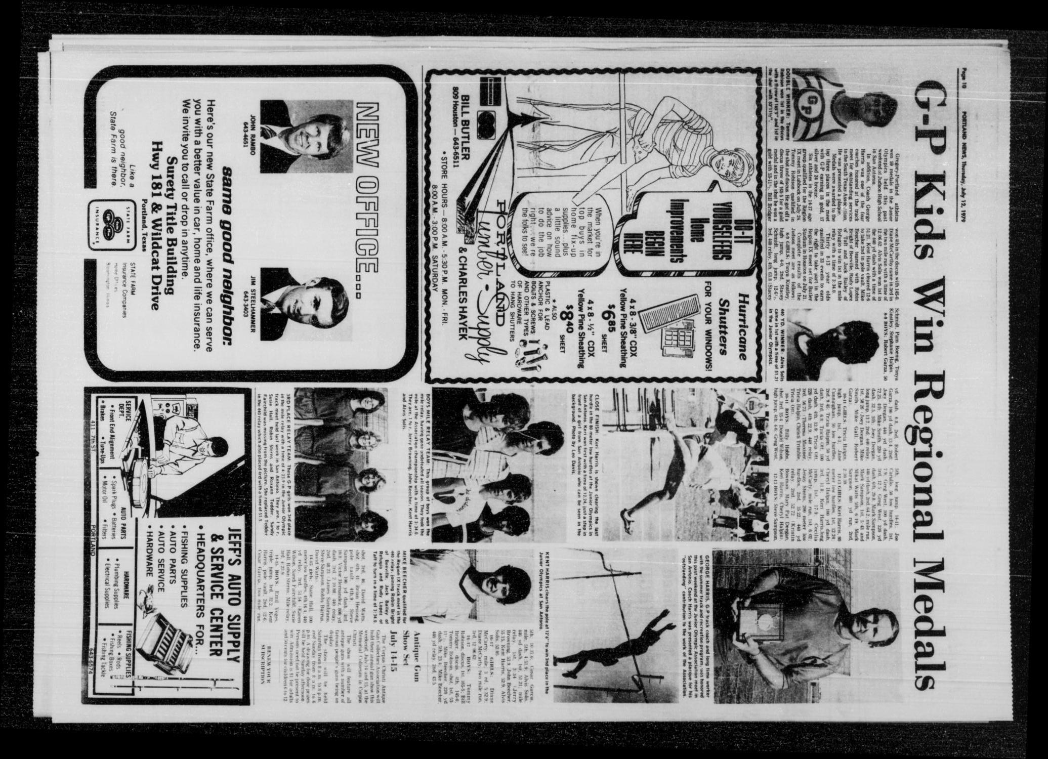 Portland News (Portland, Tex.), Vol. 14, No. 28, Ed. 1 Thursday, July 12, 1979
                                                
                                                    [Sequence #]: 10 of 16
                                                