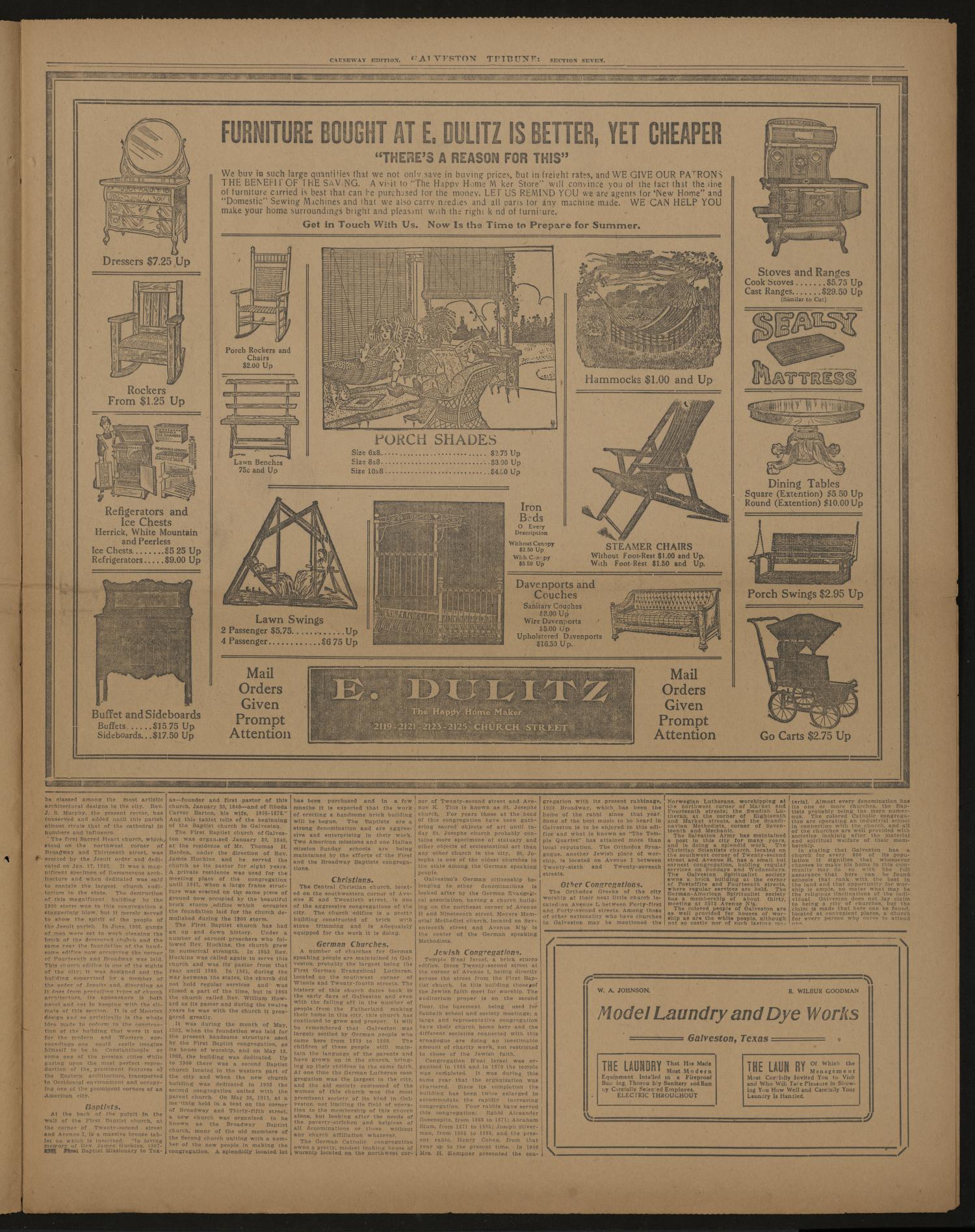 Galveston Tribune. (Galveston, Tex.), Vol. 32, No. 148, Ed. 1 Thursday, May 16, 1912
                                                
                                                    [Sequence #]: 52 of 85
                                                