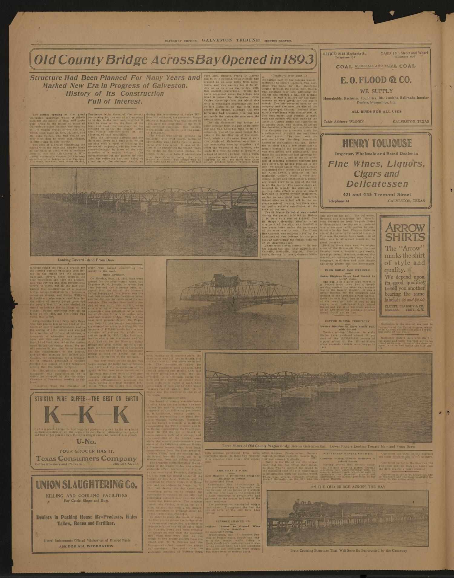 Galveston Tribune. (Galveston, Tex.), Vol. 32, No. 148, Ed. 1 Thursday, May 16, 1912
                                                
                                                    [Sequence #]: 83 of 85
                                                
