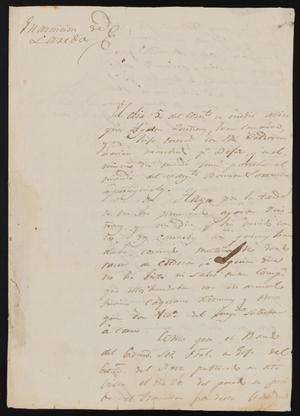 Primary view of [Letter from the Comandante Militar to the Laredo Alcalde, September 15, 1837]