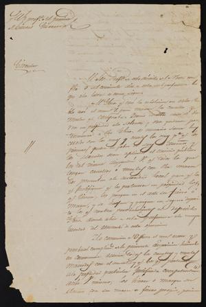 Primary view of [Circular from Policarzo Martinez to the Laredo Justice of the Peace, March 9, 1841]
