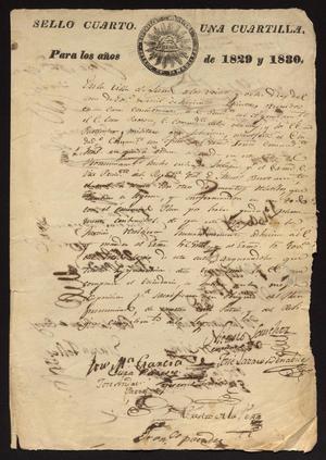 Primary view of object titled '[Document Supporting the Plan of Jalapa]'.