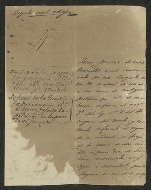 Primary view of object titled '[Letter from José Antonio de la Garza to the Laredo Alcalde, May 26, 1832]'.