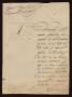 Thumbnail image of item number 1 in: '[Letter from Francisco Lojero to the Laredo Ayuntamiento, December 29, 1834]'.